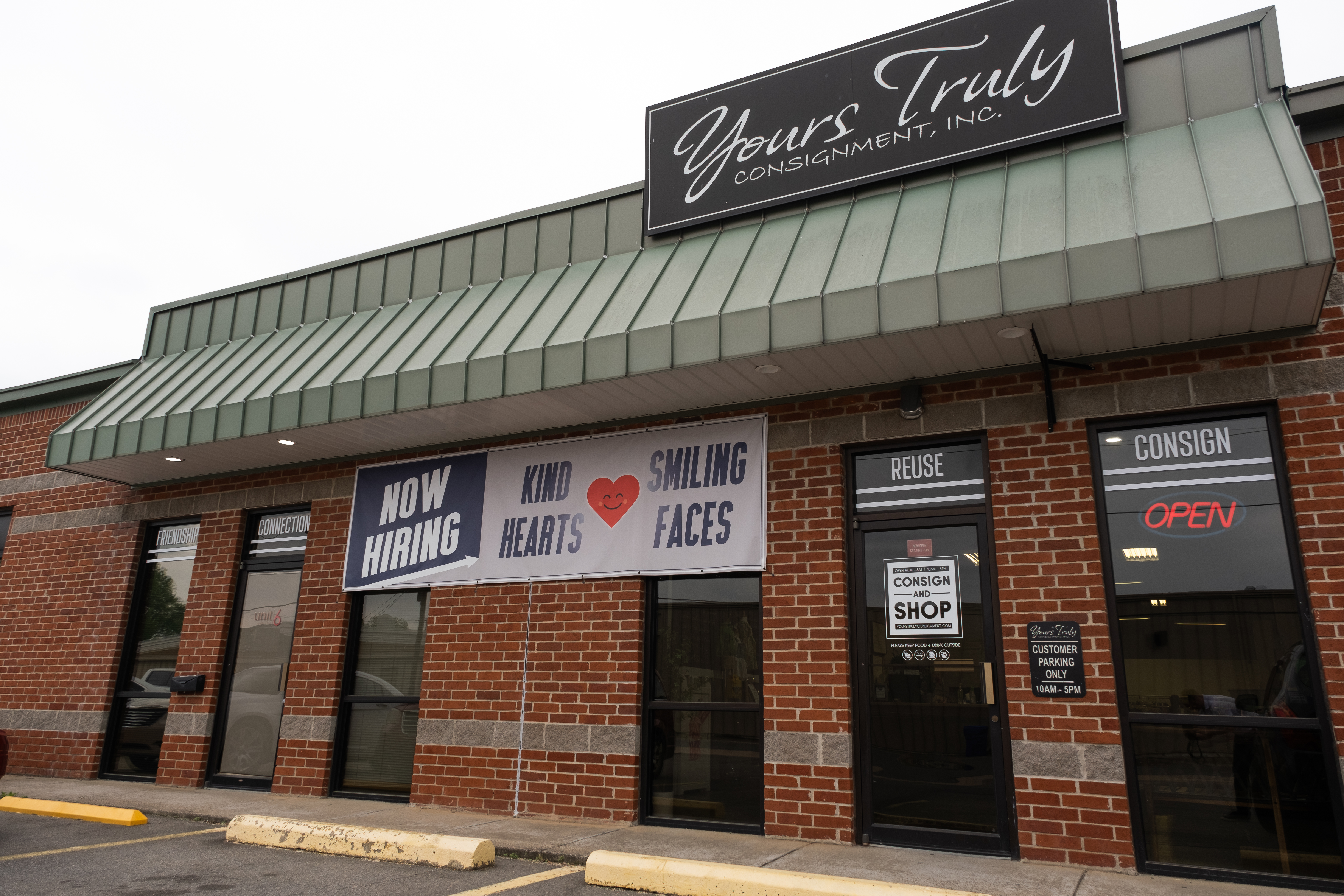 Yours Truly Expanding Space, Offerings at Conway Store 